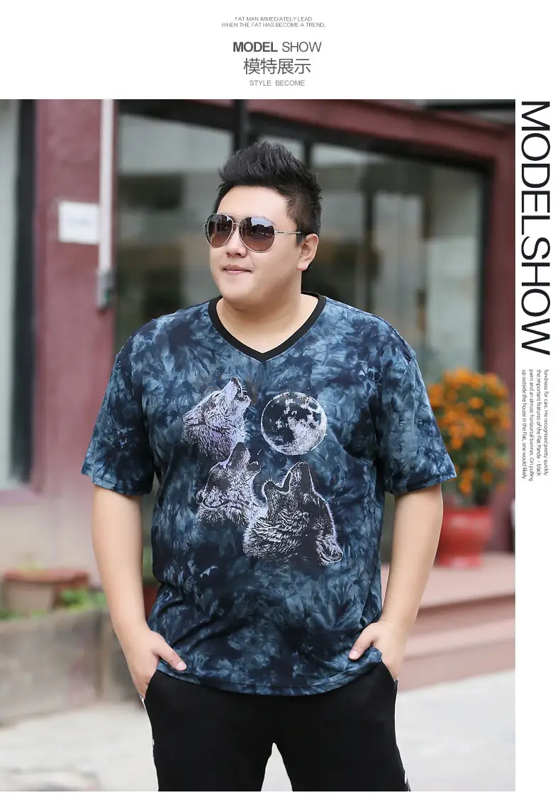 Men's Blue Tie-Dye Short Sleeve T-Shirt XL — feature 8