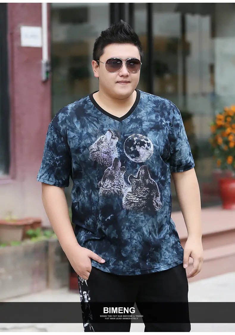Men's Blue Tie-Dye Short Sleeve T-Shirt XL — feature 9