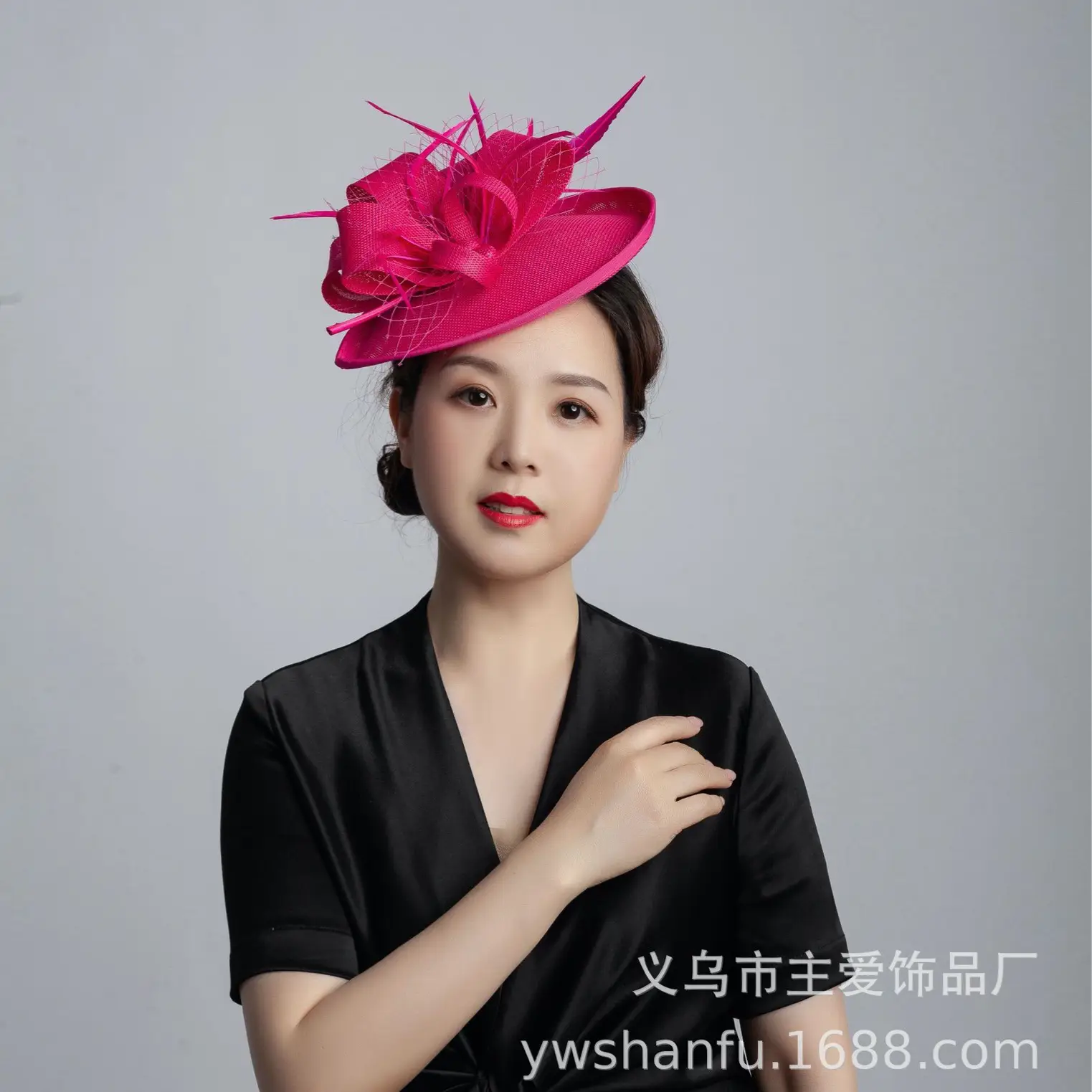 White Floral Headdress for Women Wedding Party