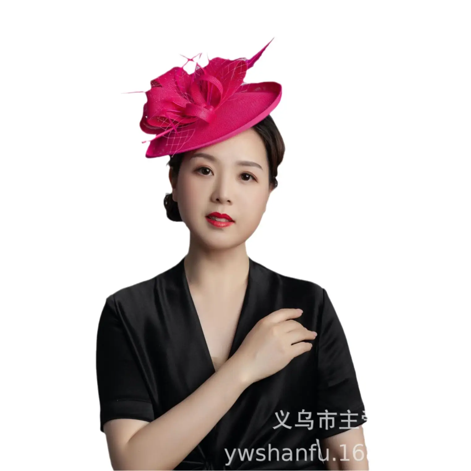 White Floral Headdress for Women Wedding Party