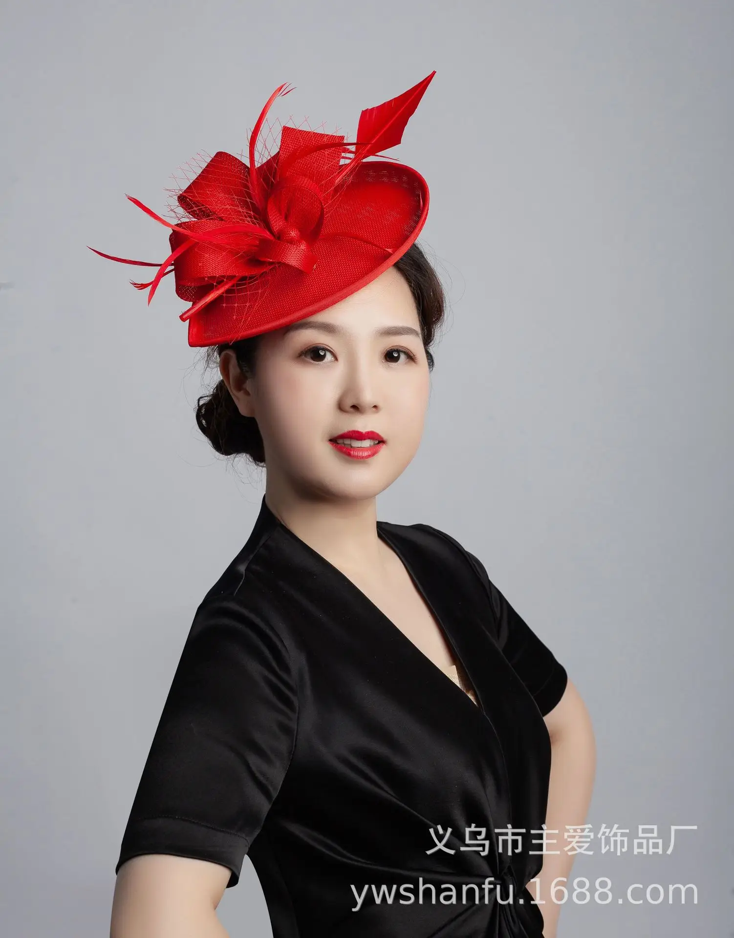 White Floral Headdress for Women Wedding Party