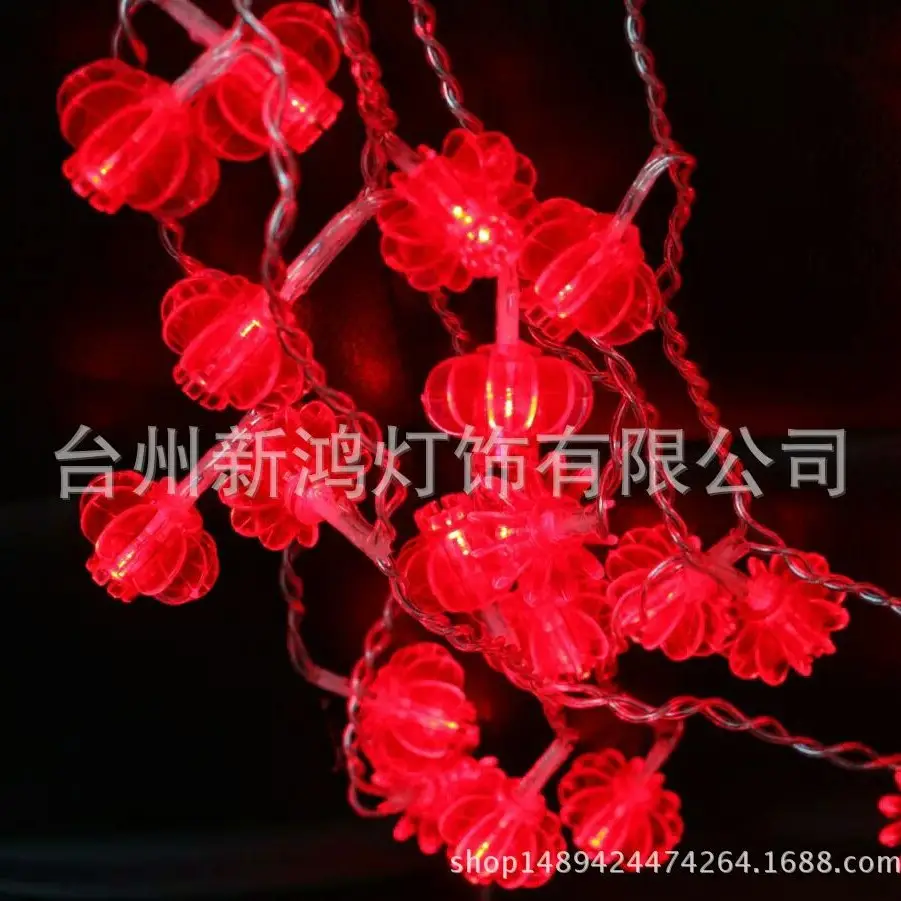 Red LED Lantern String for New Year, Wedding, Christmas - Image 2