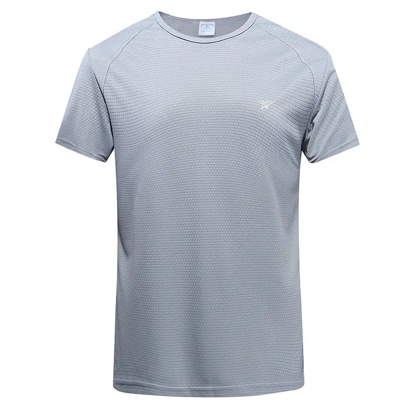 Men's Light Gray Quick-Drying T-Shirt - Image 2