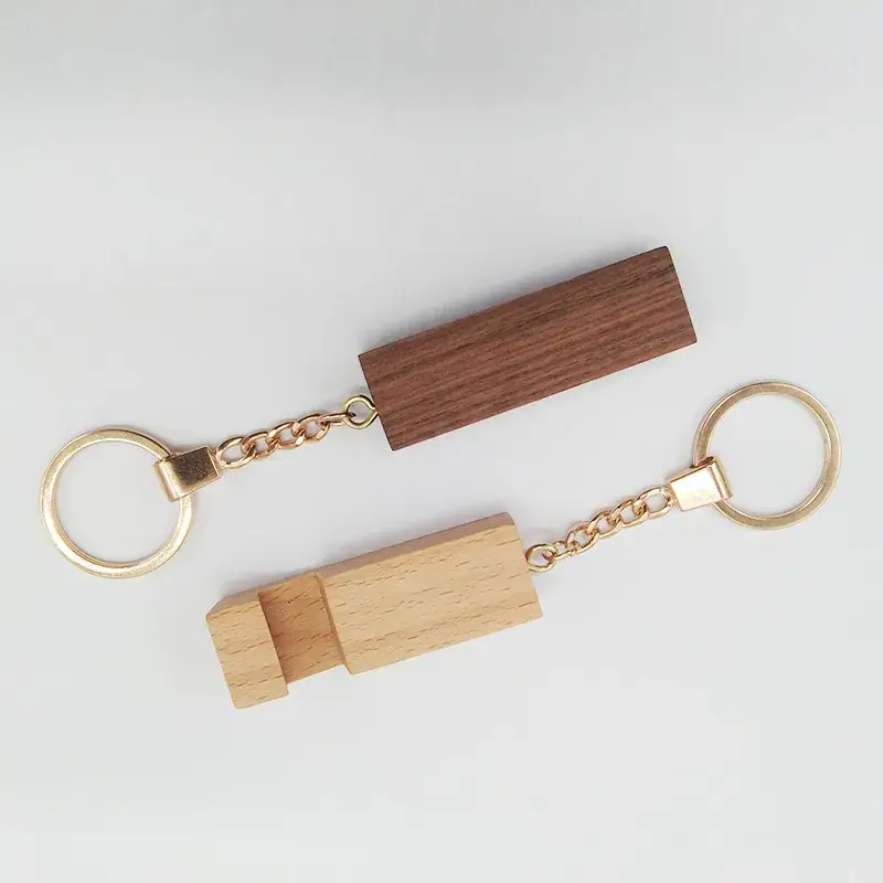 Wooden Beech Key Chain with Mobile Holder - Image 7