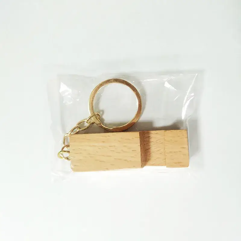 Wooden Beech Key Chain with Mobile Holder - Image 3