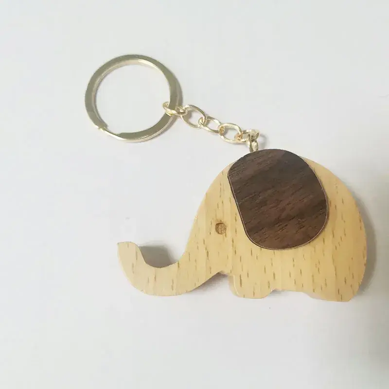 Wooden Beech Key Chain with Mobile Holder - Image 5