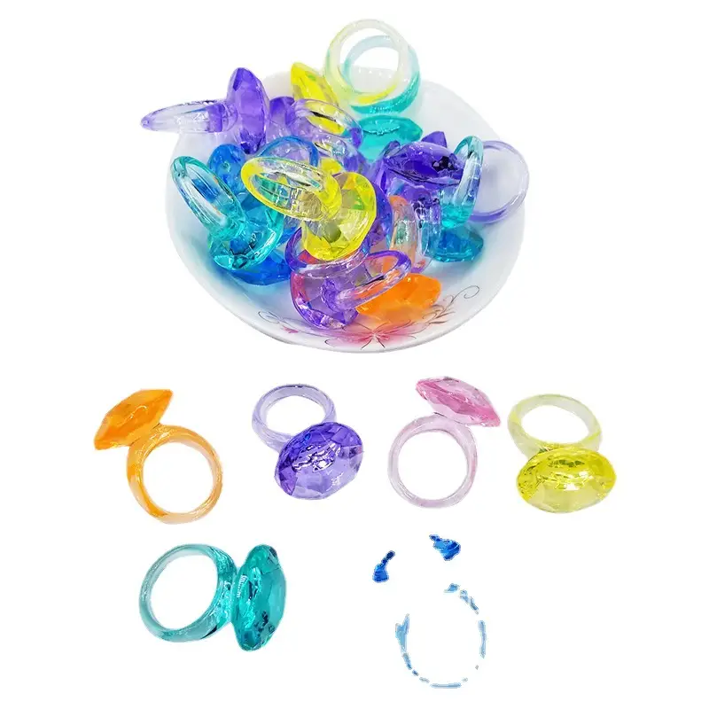 37x24mm Acrylic Gemstones 8 Colors DIY Jewelry Accessory