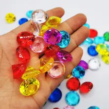 37x24mm Acrylic Gemstones 8 Colors DIY Jewelry Accessory — feature 1