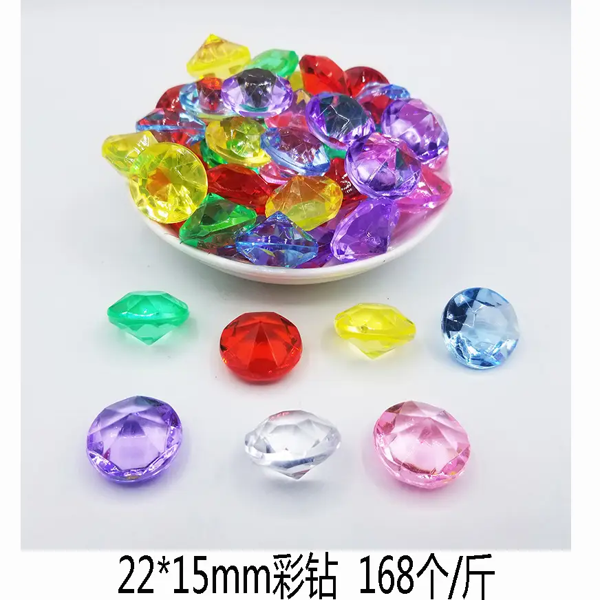 37x24mm Acrylic Gemstones 8 Colors DIY Jewelry Accessory