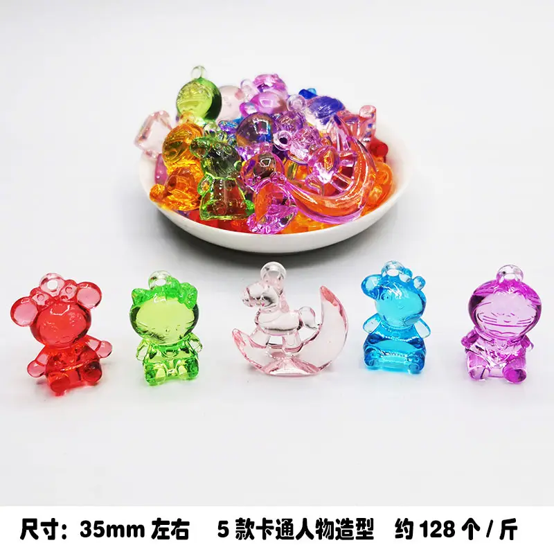 37x24mm Acrylic Gemstones 8 Colors DIY Jewelry Accessory
