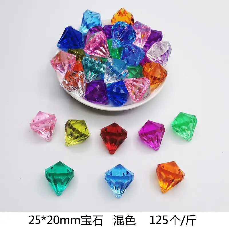 37x24mm Acrylic Gemstones 8 Colors DIY Jewelry Accessory