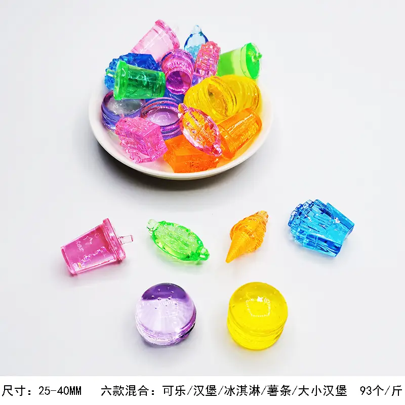 37x24mm Acrylic Gemstones 8 Colors DIY Jewelry Accessory