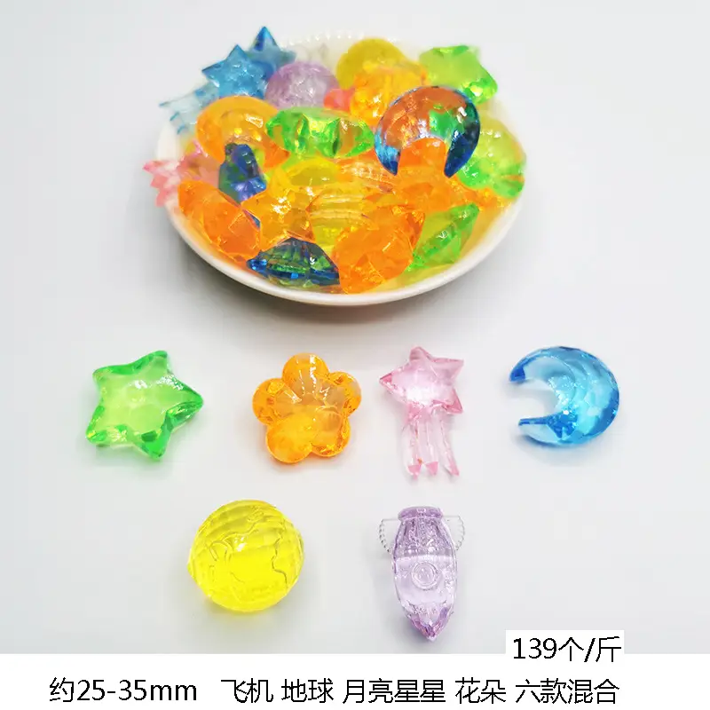 37x24mm Acrylic Gemstones 8 Colors DIY Jewelry Accessory