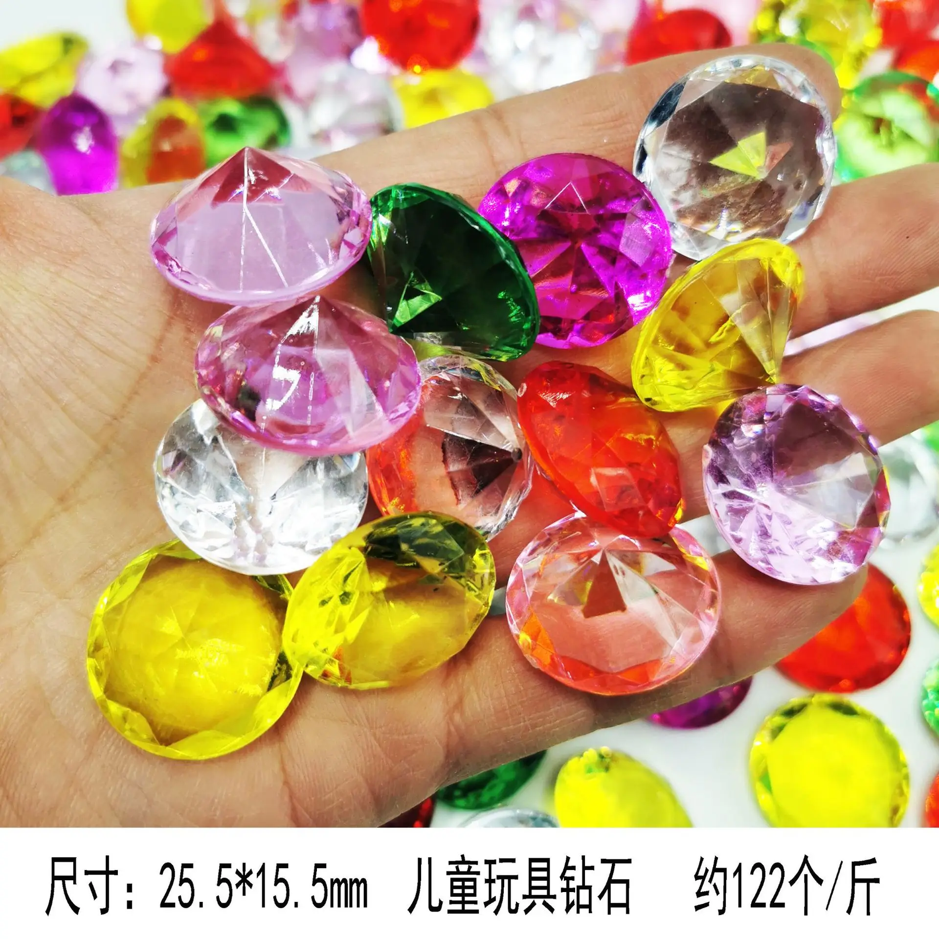 37x24mm Acrylic Gemstones 8 Colors DIY Jewelry Accessory