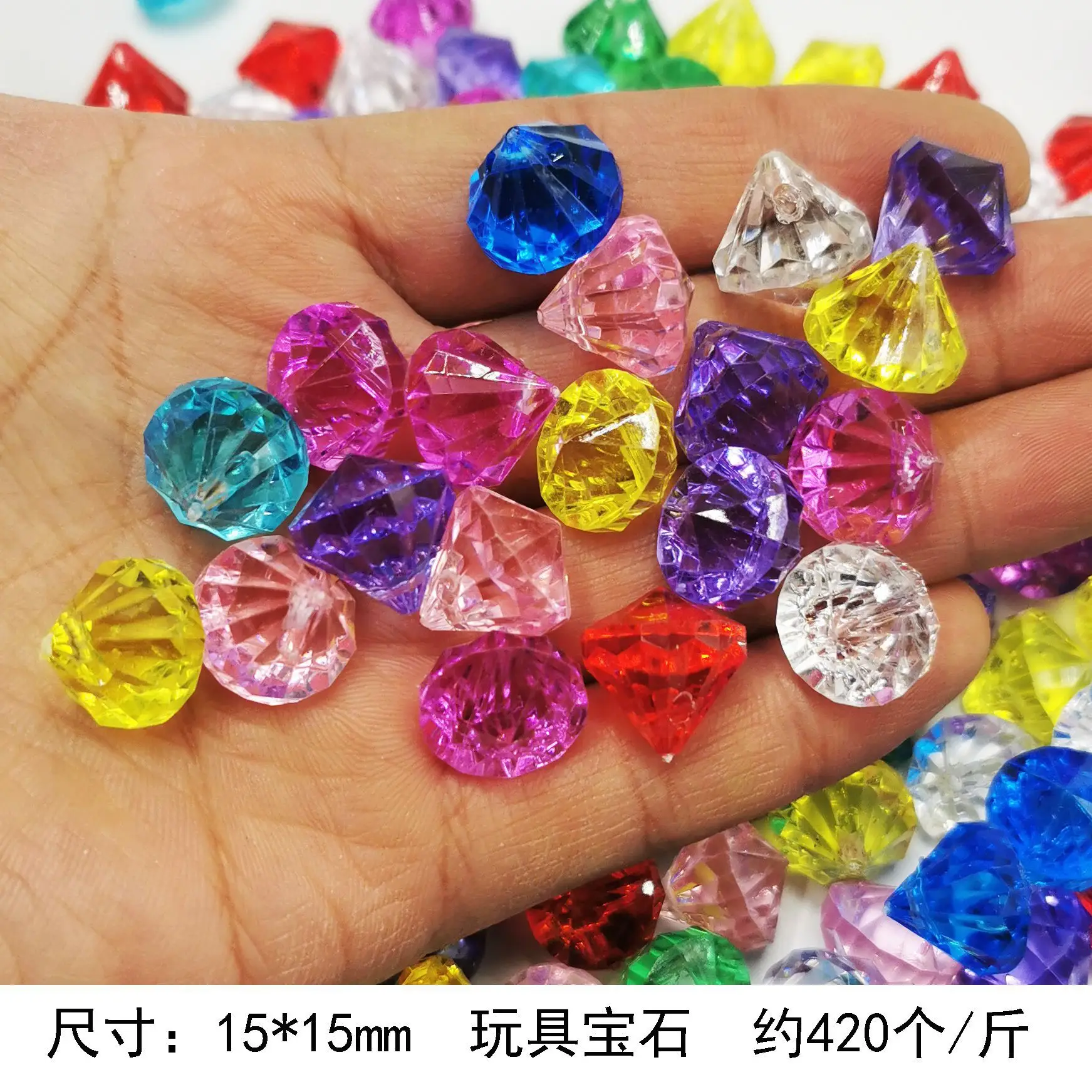 37x24mm Acrylic Gemstones 8 Colors DIY Jewelry Accessory
