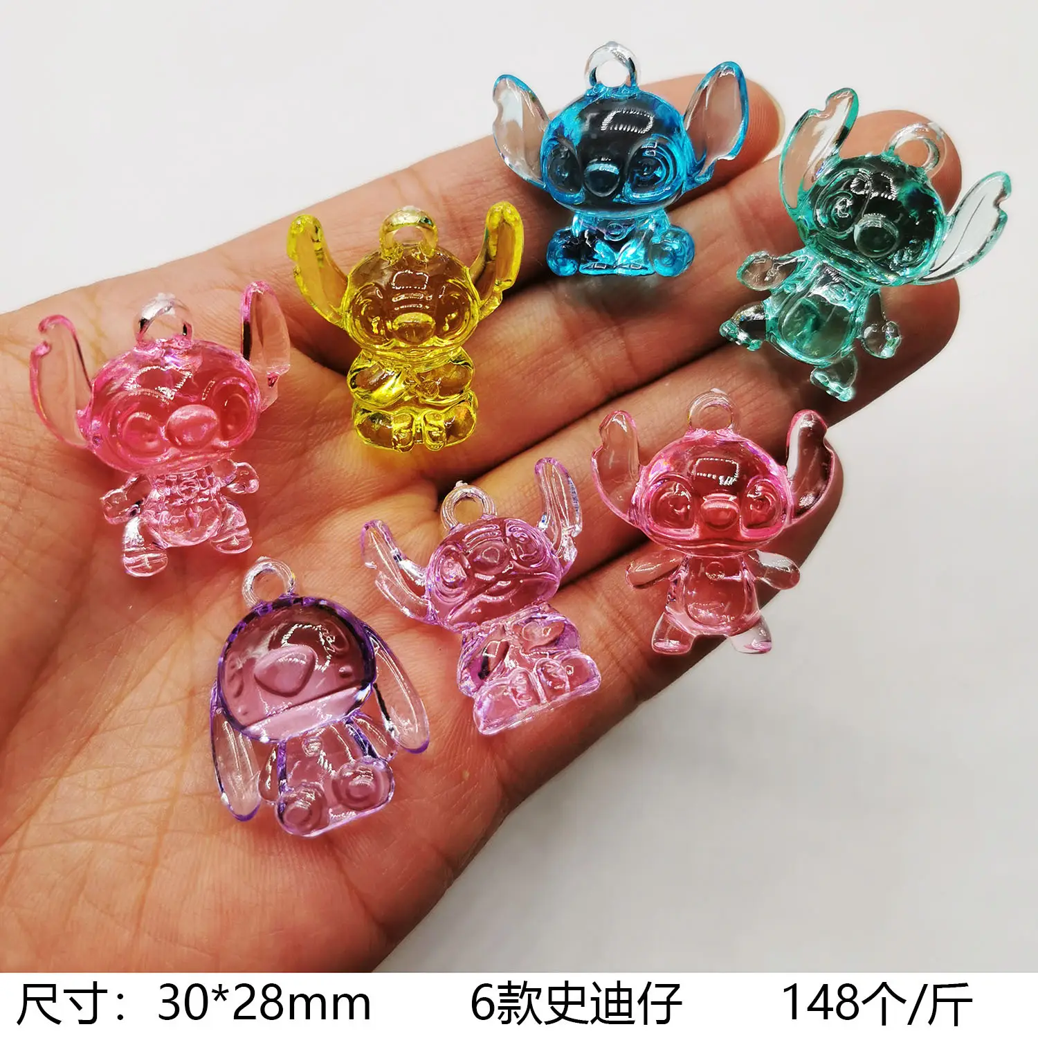 37x24mm Acrylic Gemstones 8 Colors DIY Jewelry Accessory