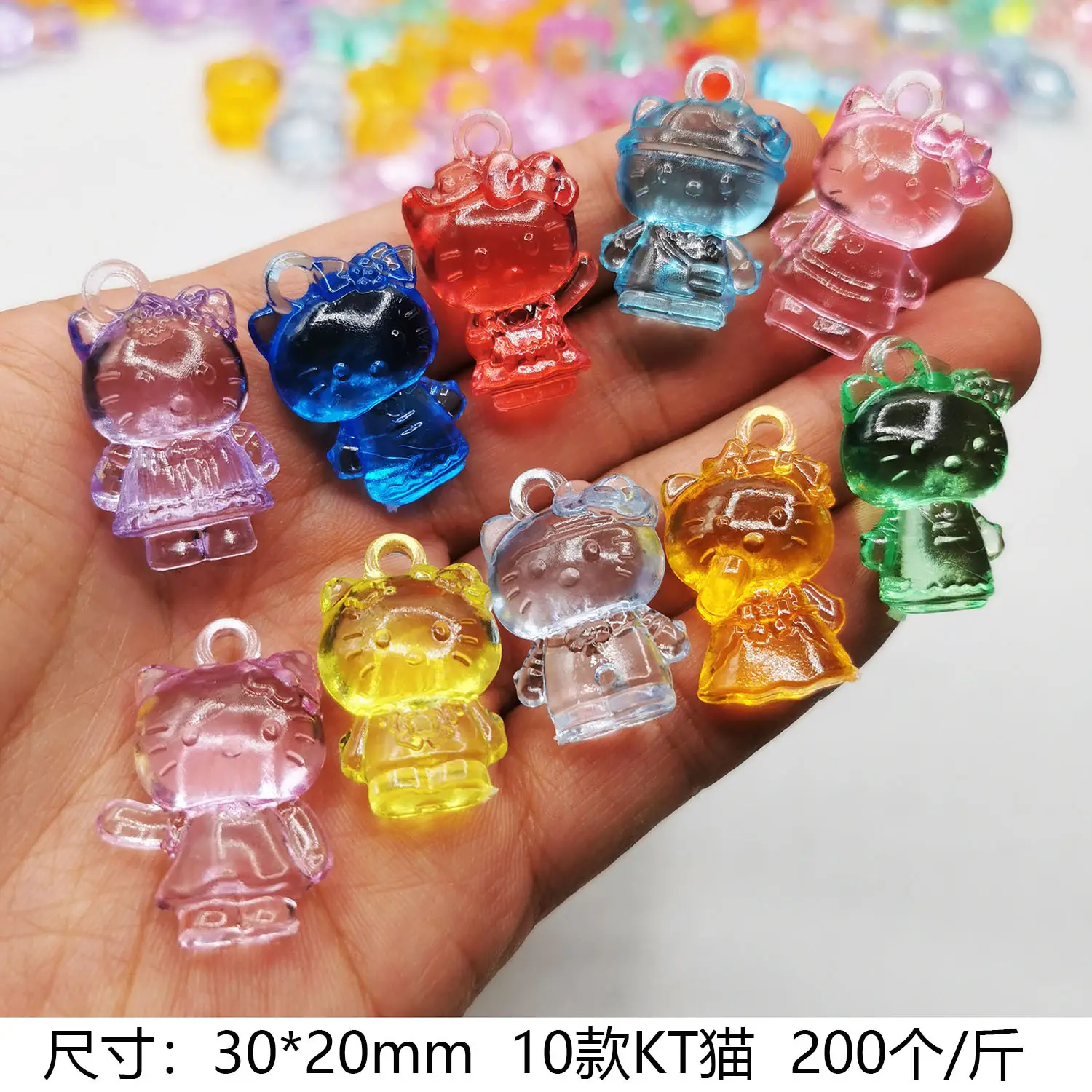 37x24mm Acrylic Gemstones 8 Colors DIY Jewelry Accessory