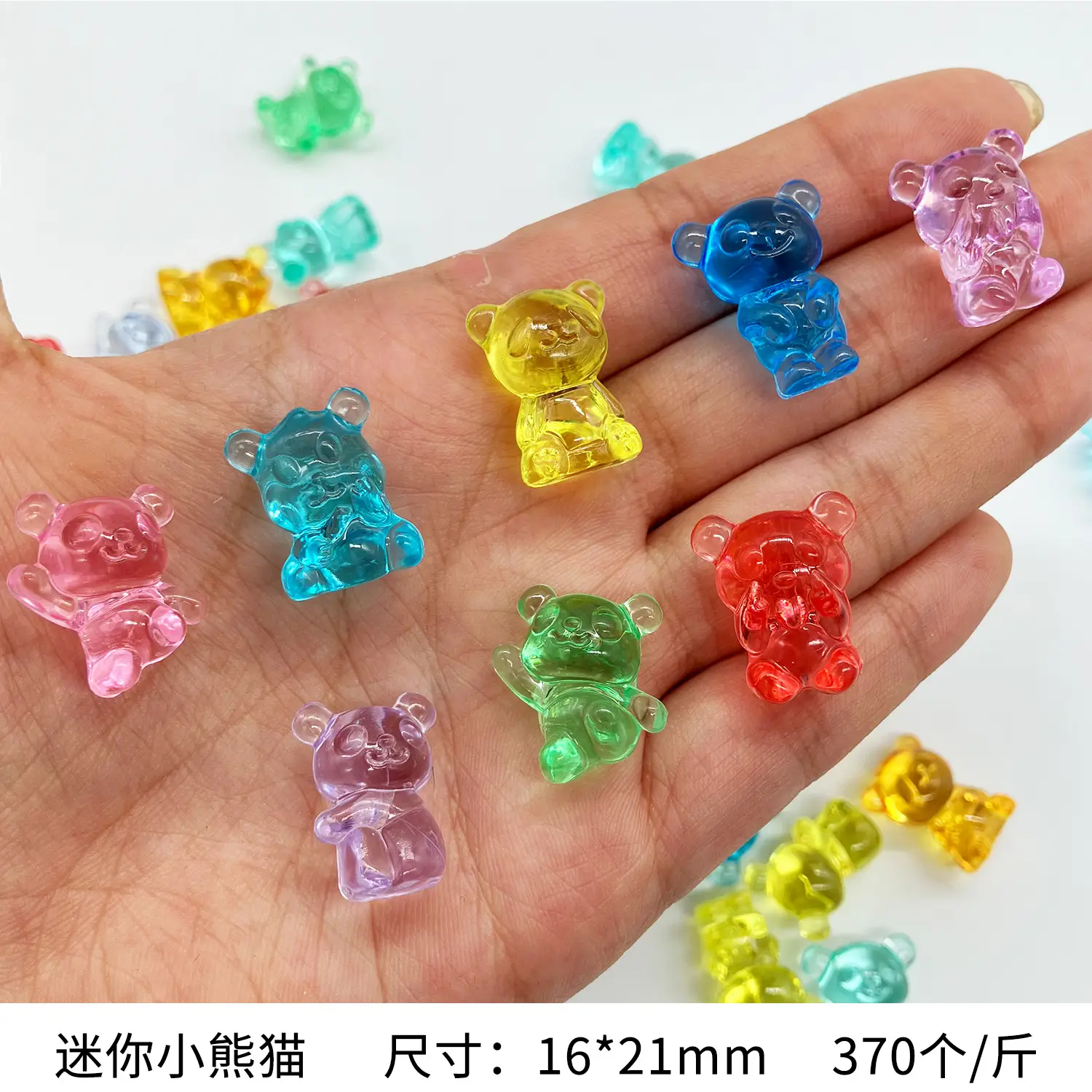 37x24mm Acrylic Gemstones 8 Colors DIY Jewelry Accessory