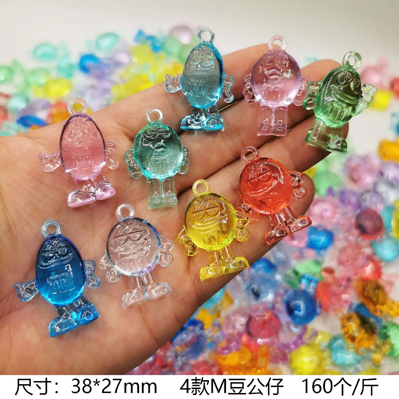 37x24mm Acrylic Gemstones 8 Colors DIY Jewelry Accessory