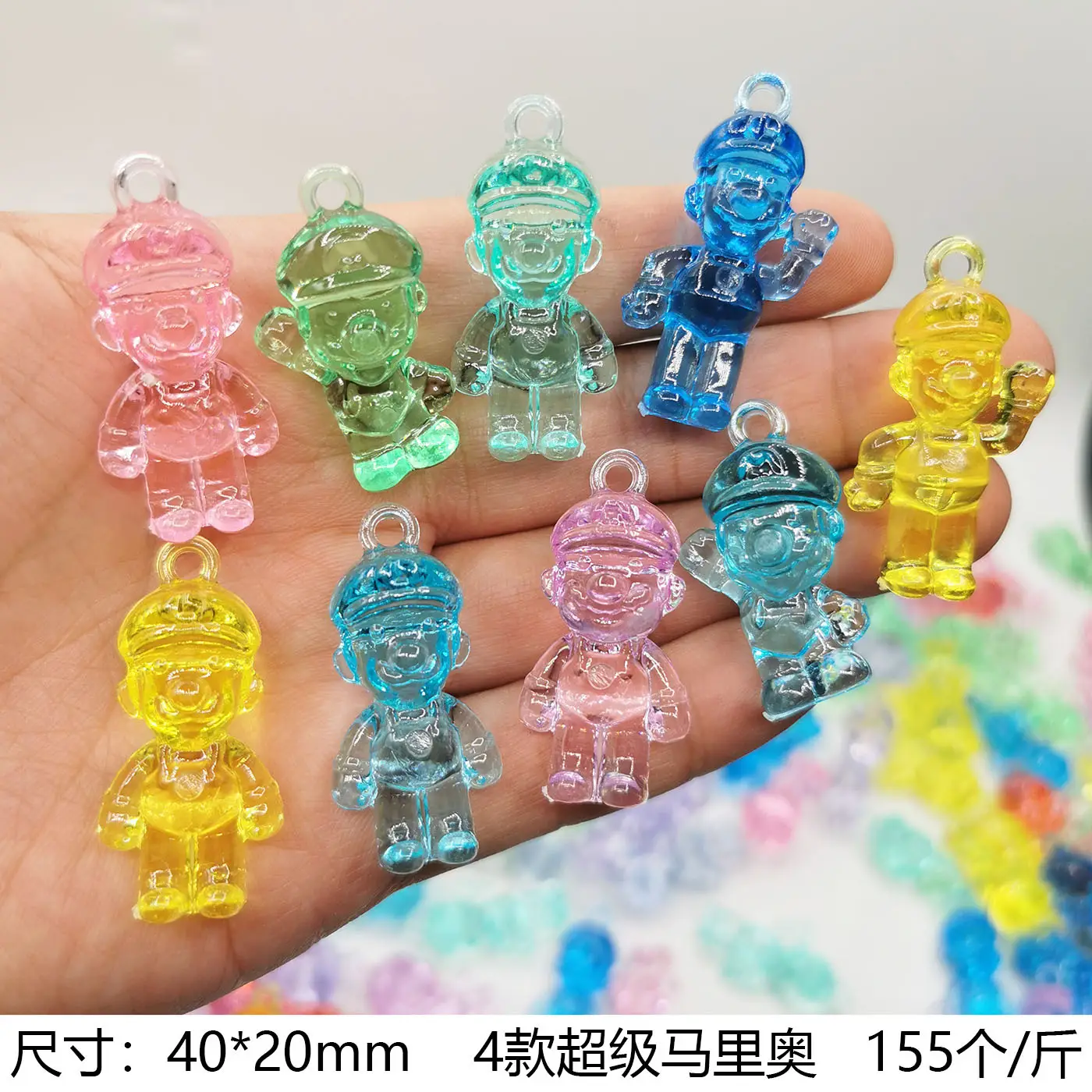 37x24mm Acrylic Gemstones 8 Colors DIY Jewelry Accessory