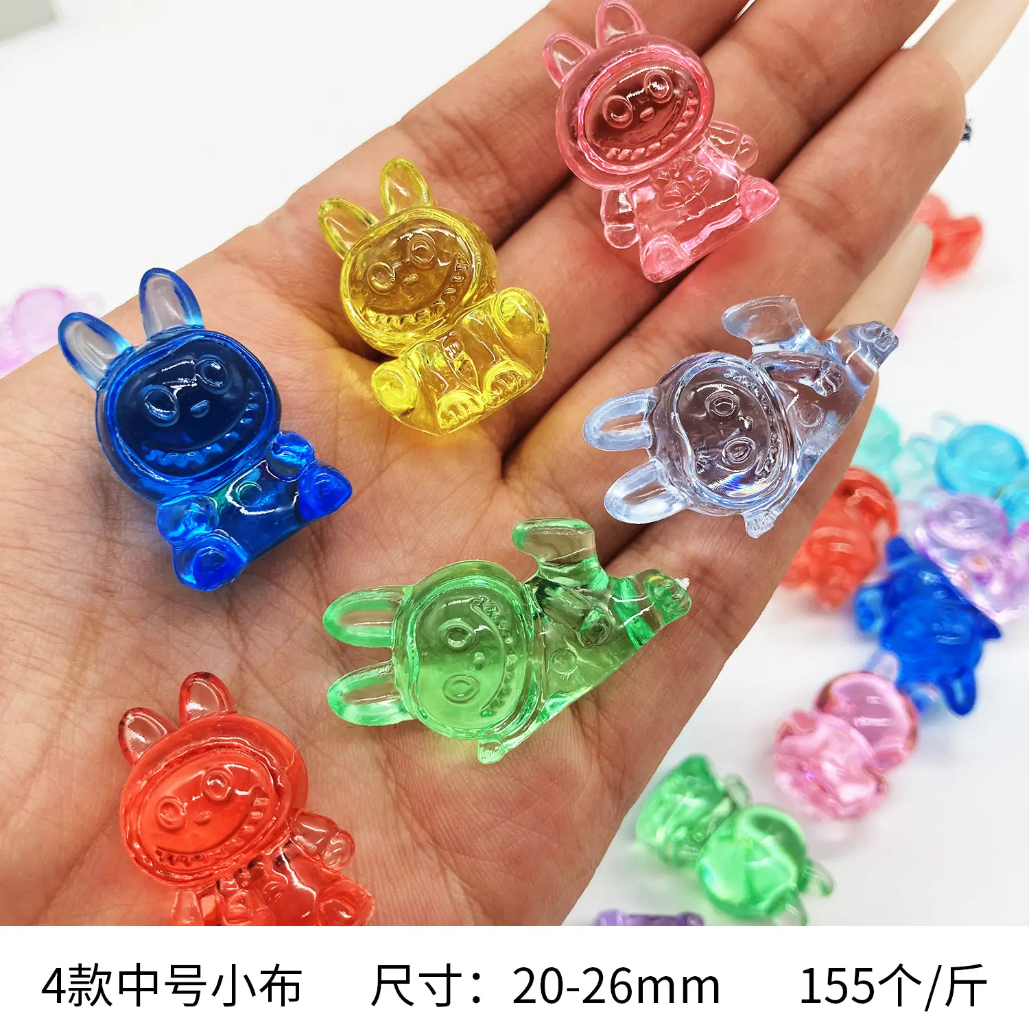 37x24mm Acrylic Gemstones 8 Colors DIY Jewelry Accessory