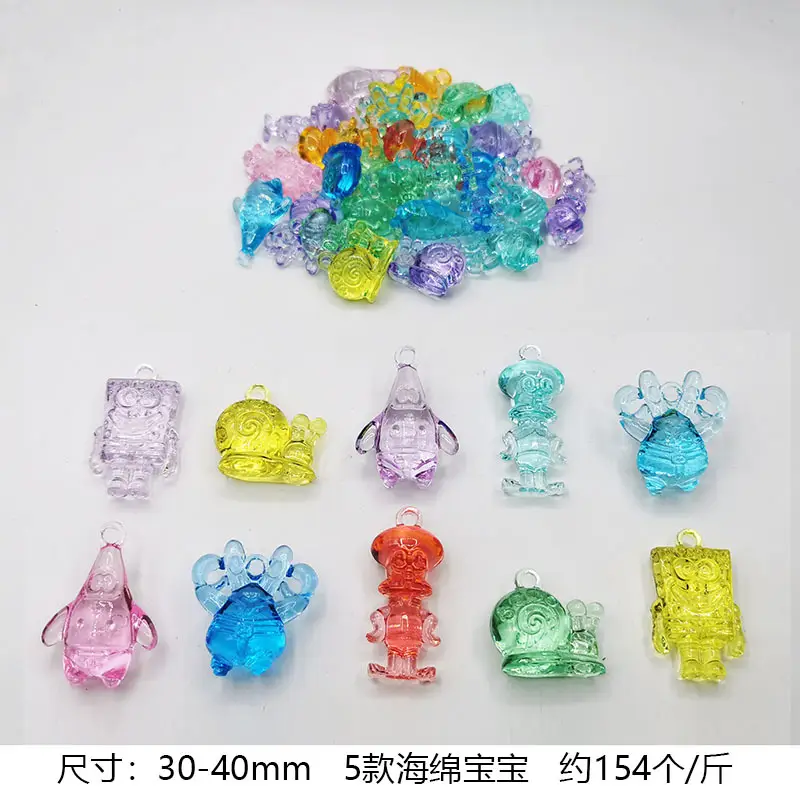 37x24mm Acrylic Gemstones 8 Colors DIY Jewelry Accessory