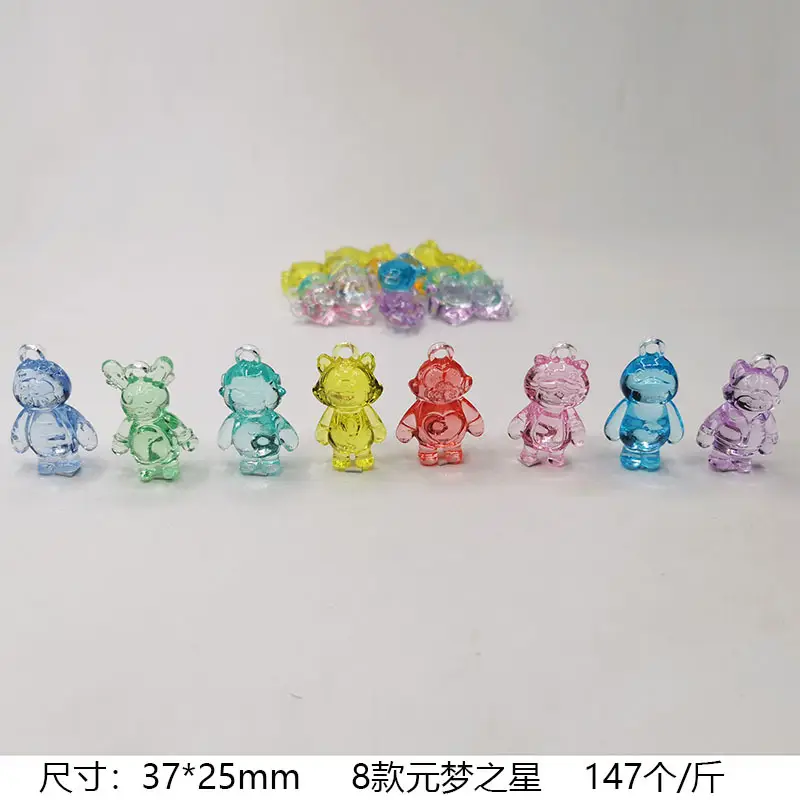 37x24mm Acrylic Gemstones 8 Colors DIY Jewelry Accessory