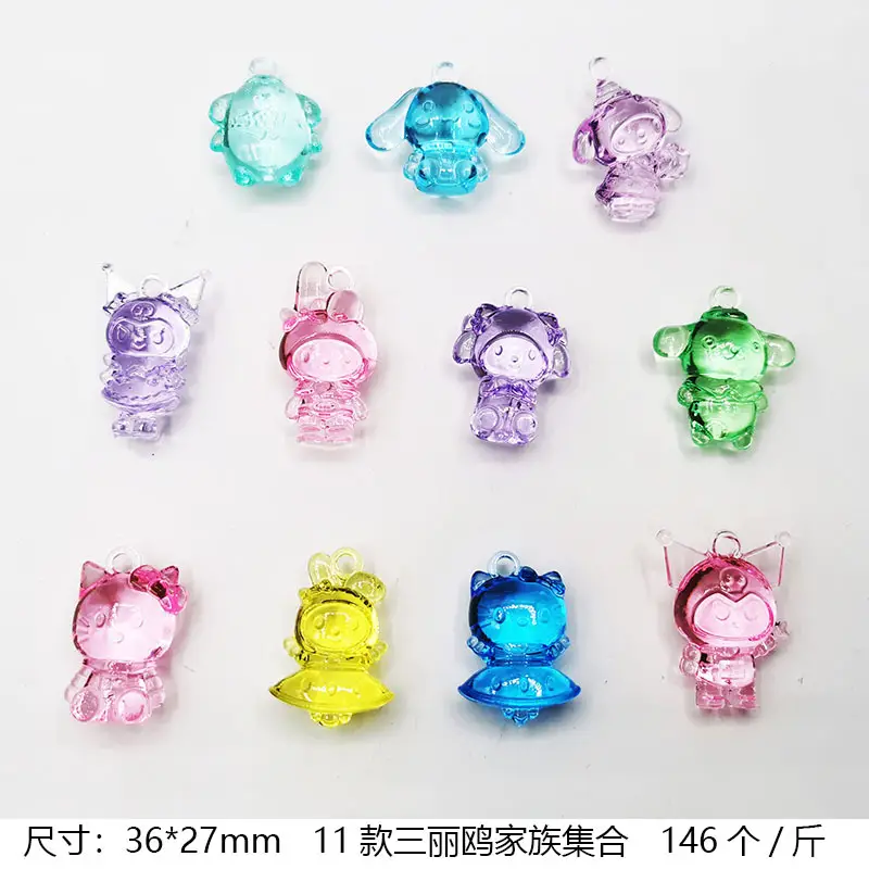 37x24mm Acrylic Gemstones 8 Colors DIY Jewelry Accessory