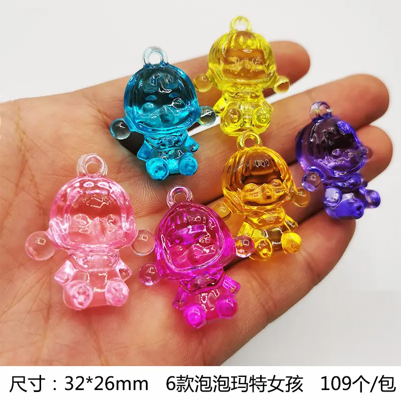 37x24mm Acrylic Gemstones 8 Colors DIY Jewelry Accessory