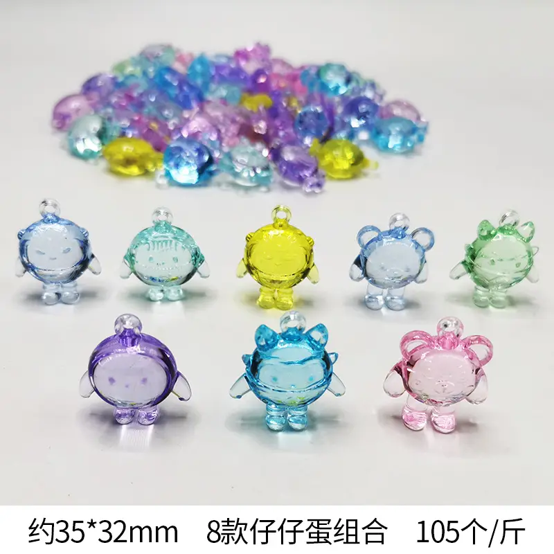 37x24mm Acrylic Gemstones 8 Colors DIY Jewelry Accessory