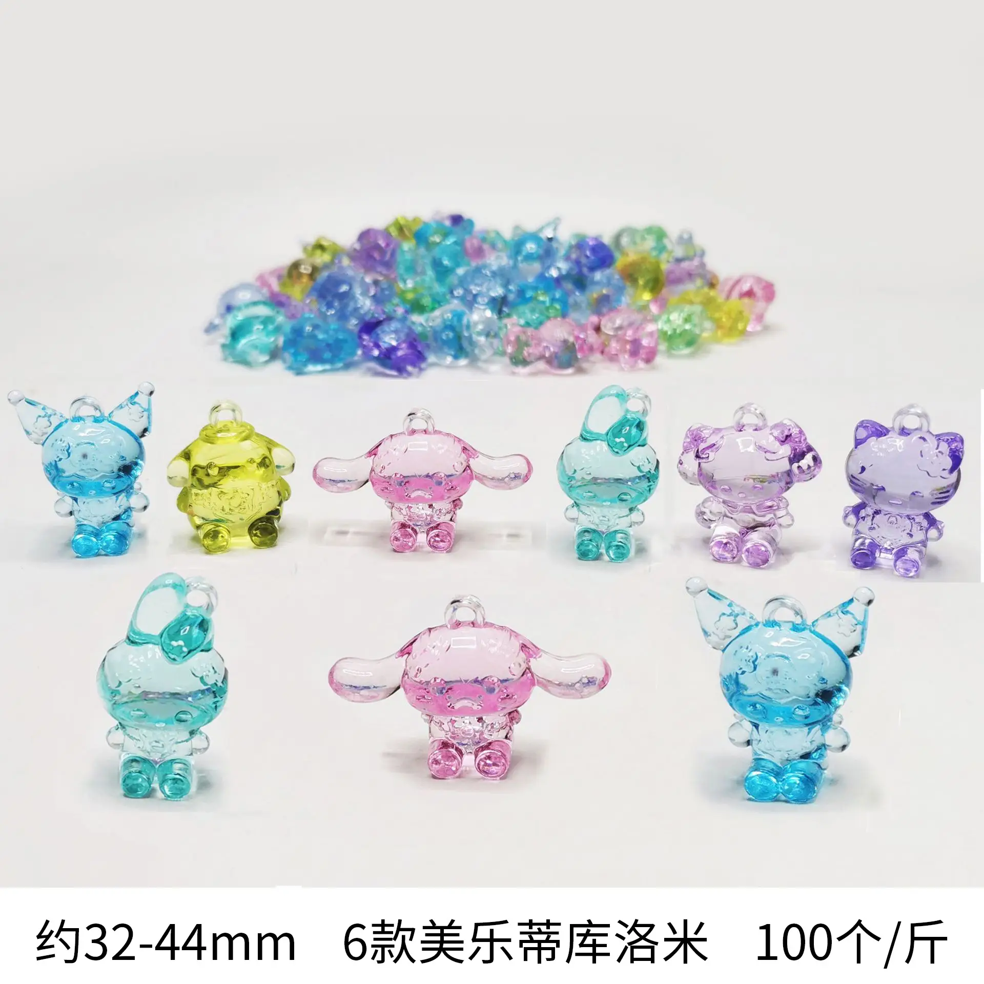 37x24mm Acrylic Gemstones 8 Colors DIY Jewelry Accessory