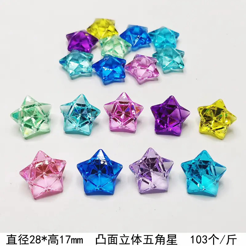 37x24mm Acrylic Gemstones 8 Colors DIY Jewelry Accessory