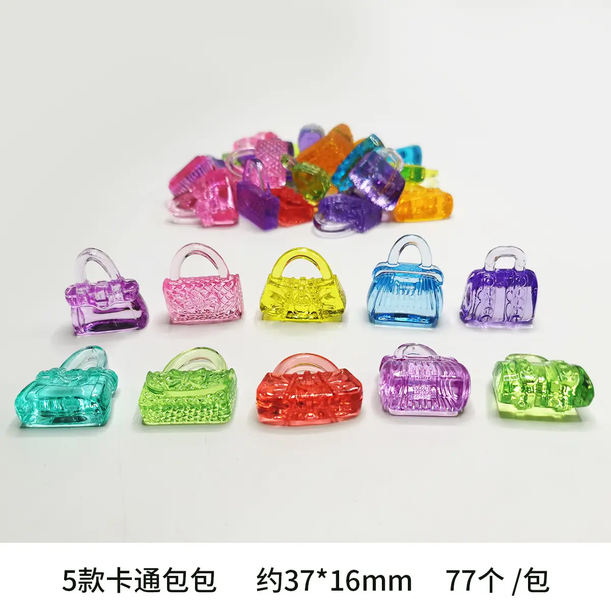 37x24mm Acrylic Gemstones 8 Colors DIY Jewelry Accessory