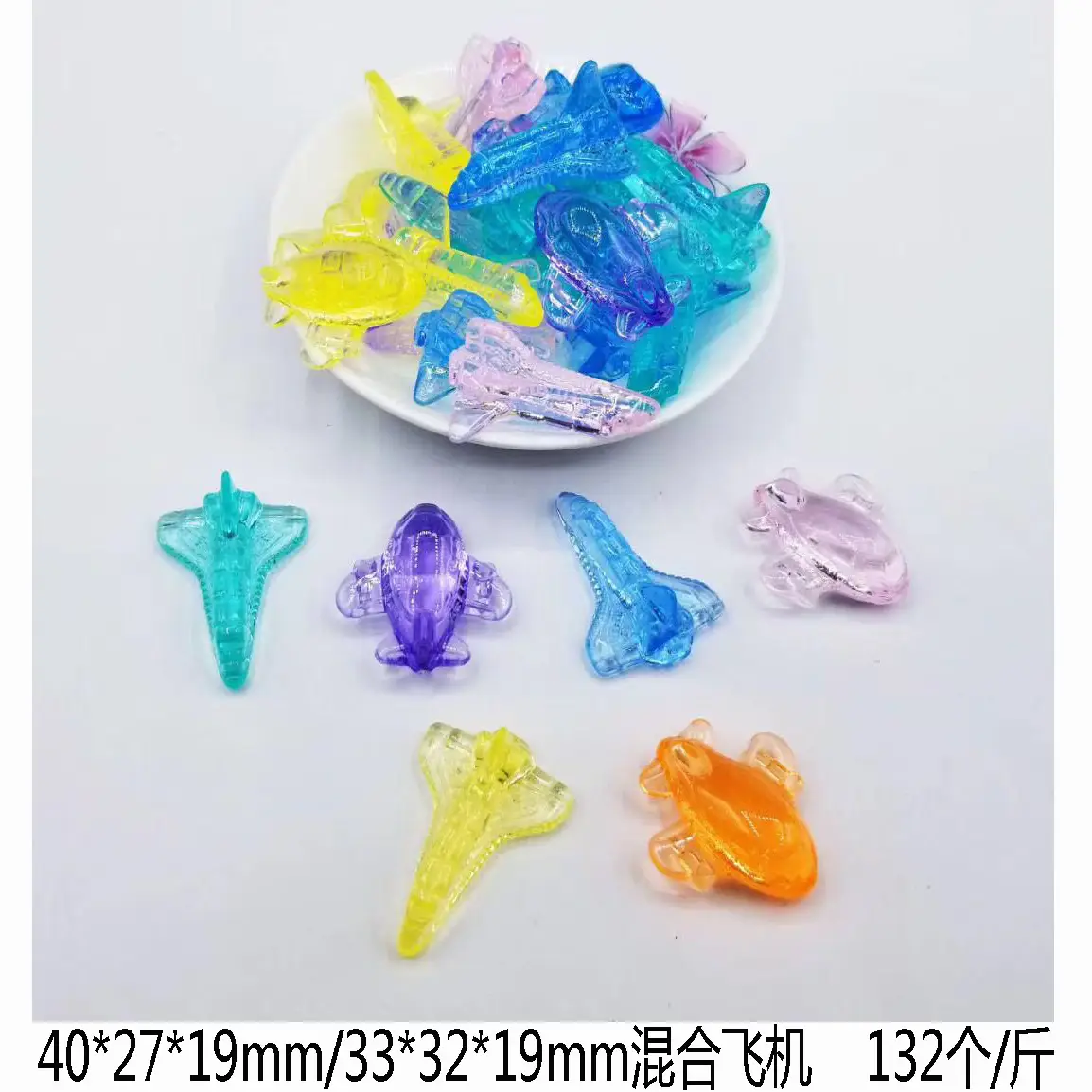 37x24mm Acrylic Gemstones 8 Colors DIY Jewelry Accessory