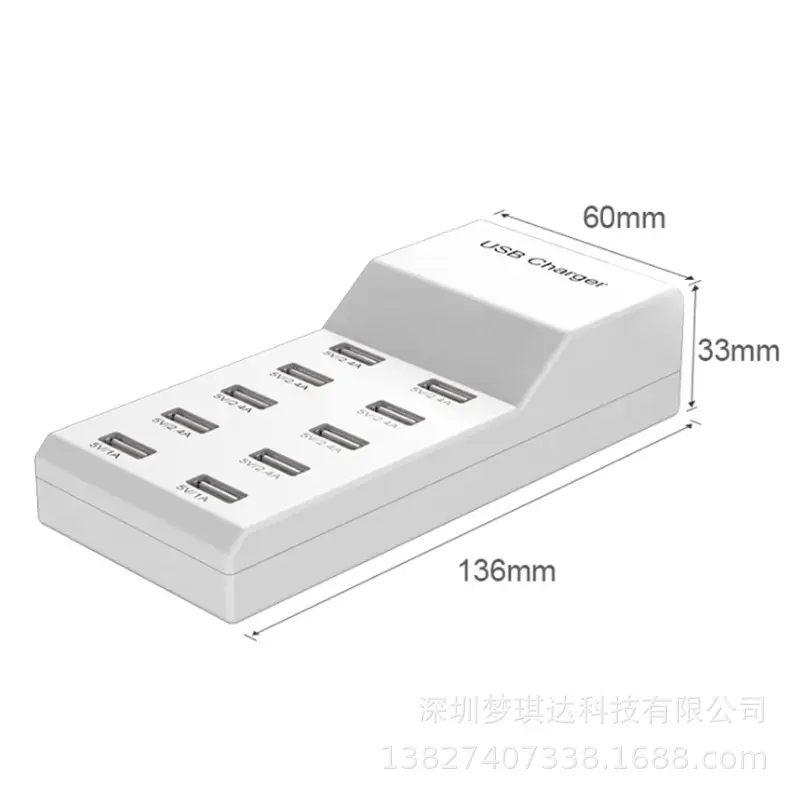 Multi-Port USB Charging Head 10 Ports Universal Fast Charging - Image 6