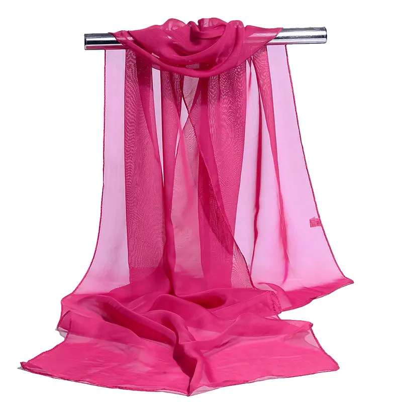 Printed Floral Chiffon Scarf for Women New Wholesale 2025 - Image 10