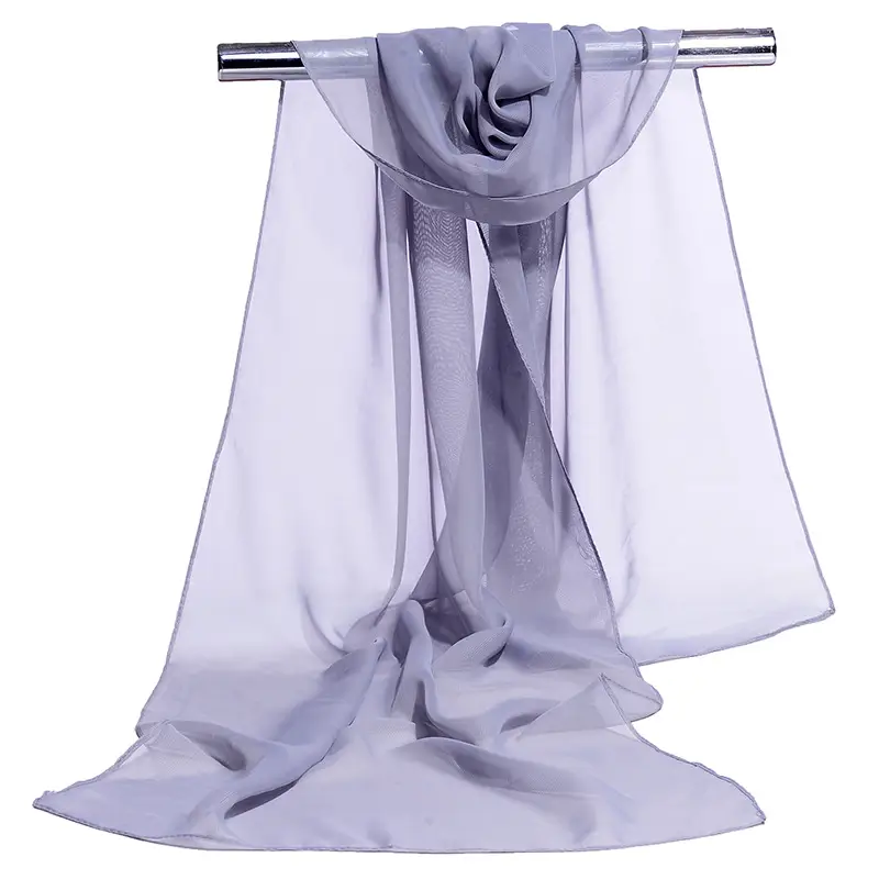Printed Floral Chiffon Scarf for Women New Wholesale 2025 - Image 3