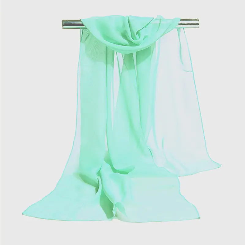 Printed Floral Chiffon Scarf for Women New Wholesale 2025 - Image 9