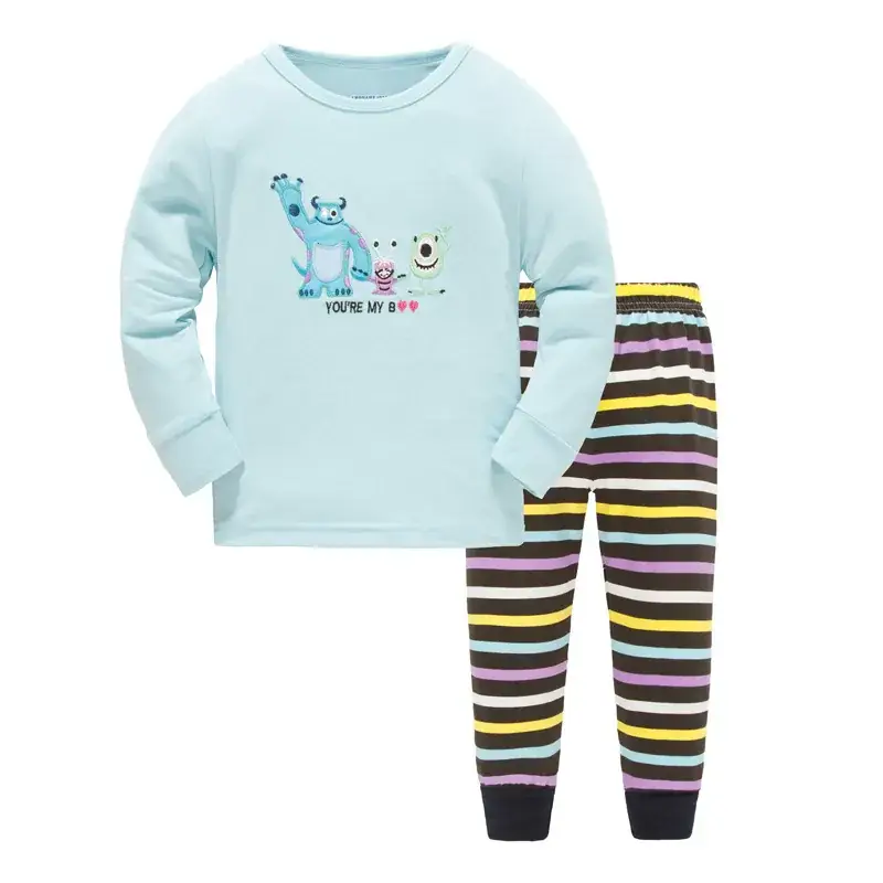 Cotton Pajama Set for Boys Girls Summer Pajamas