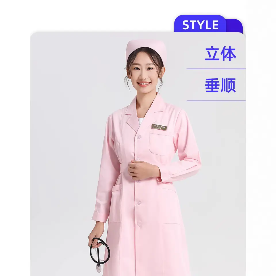 White Medical Coat for Doctors Male Female