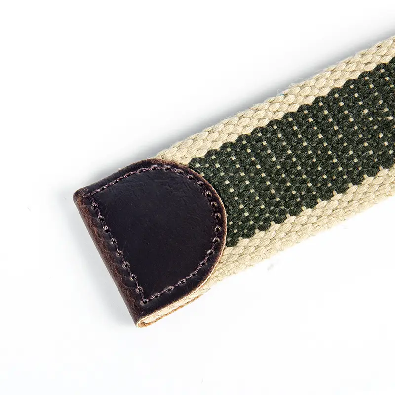 Men's Russian Thickened Belt Canvas 10" Silver Buckle - Image 10