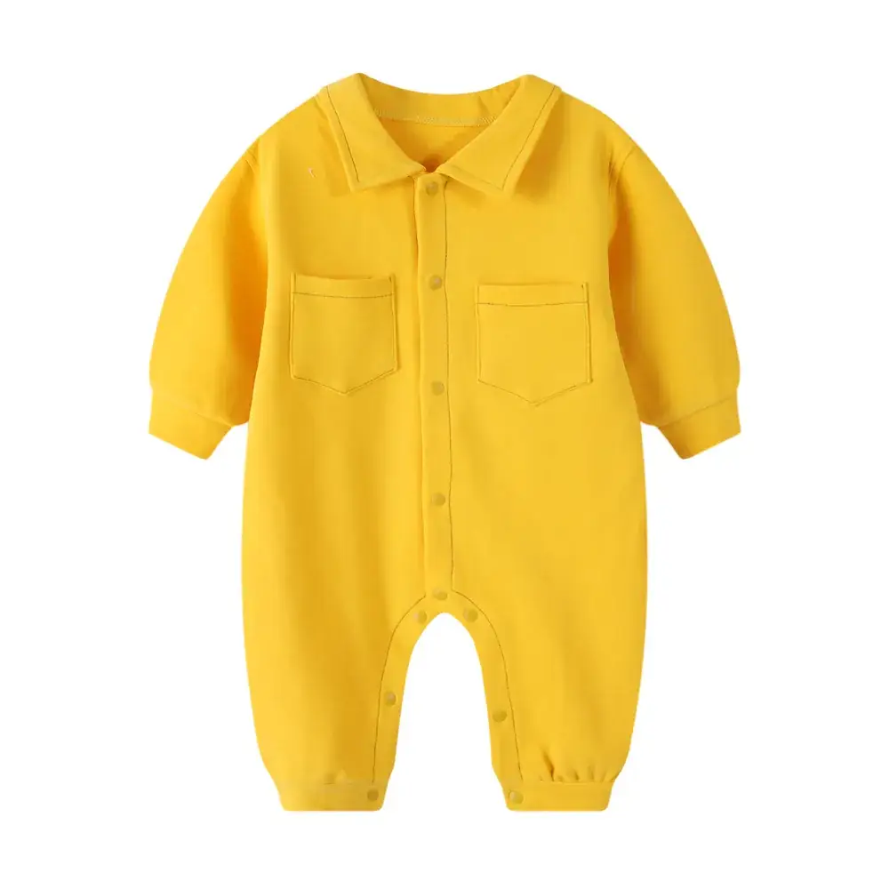 Baby Grey Cotton Jumpsuit with Bow & Patch - Image 16