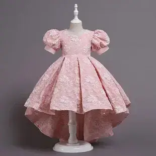 Elegant Korean Style Girls Dress Peach High Waist Skirt — feature 5