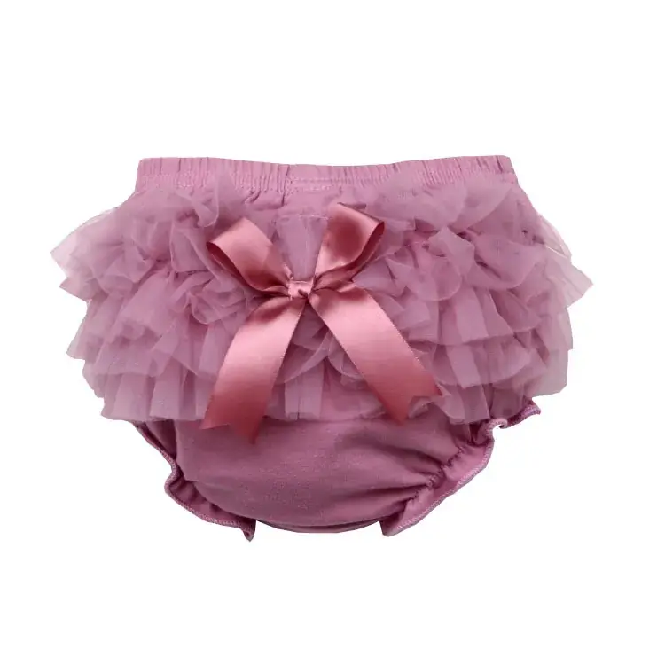 Pink Bow Mesh Baby Shorts for Kids - Image 10