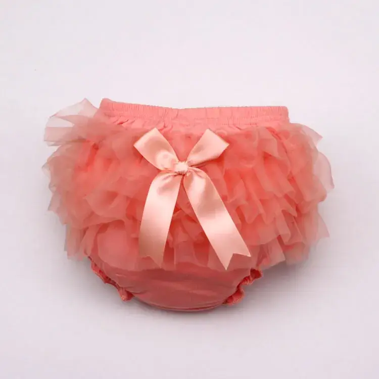 Pink Bow Mesh Baby Shorts for Kids - Image 4
