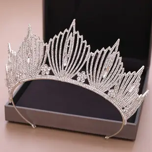 Bridal Tiara Queen Crown Baroque Zircon Headband Exquisite Alloy Accessories Wedding Crown Hair Accessories Cross-Border — feature 4