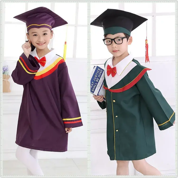 Children's Purple Graduation Cap Dress for Kids - Image 11