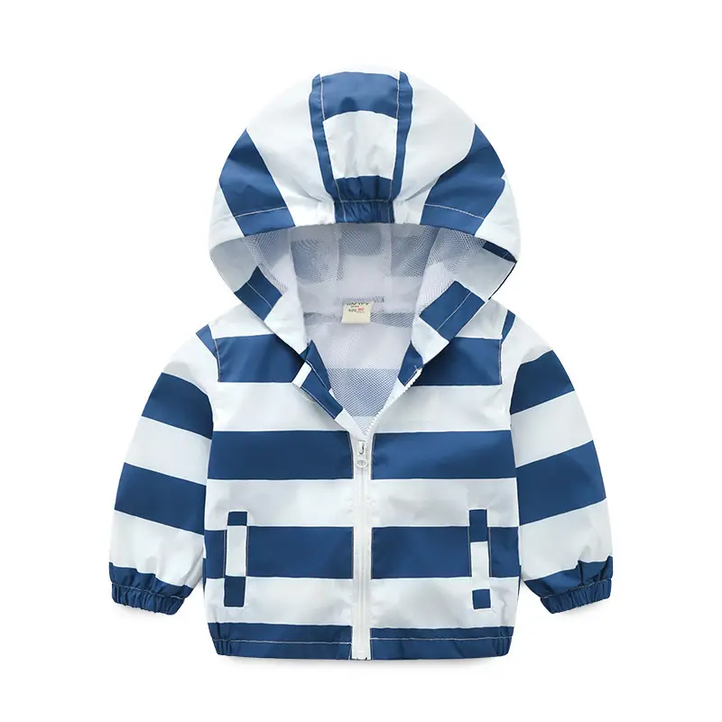 Children's Cartoon Hooded Jacket Blue Green Spring Top - Image 7