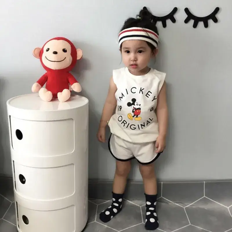 Mickey Original Cotton Vests & Shorts Set for Boys