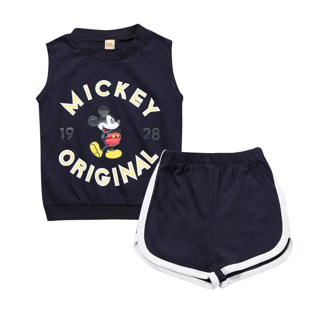 Mickey Original Cotton Vests & Shorts Set for Boys
